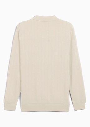 PUMA Beyaz Erkek Class Class Polo Yaka Sweatshirt