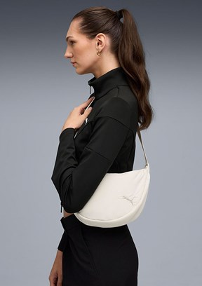 PUMA HER Half Moon Bag Beyaz Kadın Omuz Çantası