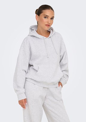 ONLY Gri Kadın Kapüşonlu Sweatshirt