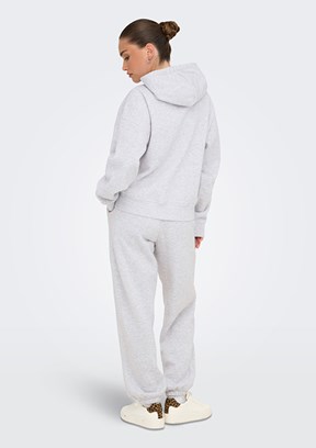 ONLY Gri Kadın Kapüşonlu Sweatshirt