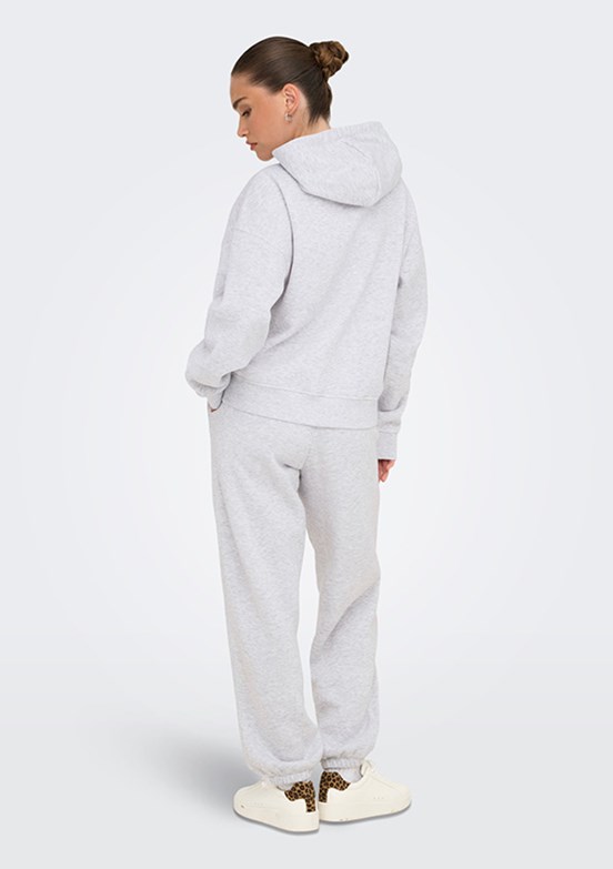 ONLY Gri Kadın Kapüşonlu Sweatshirt