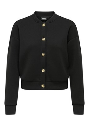 ONLY Siyah Kadın Kapüşonsuz Sweatshirt