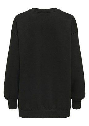 ONLY Siyah Kadın Oversize Sweatshirt