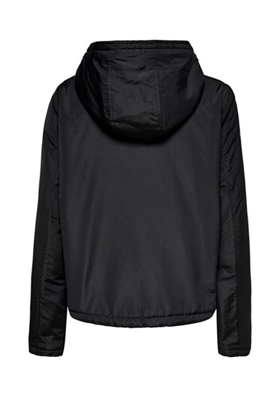 ONLY Siyah Kadın Kapüşonlu Mont