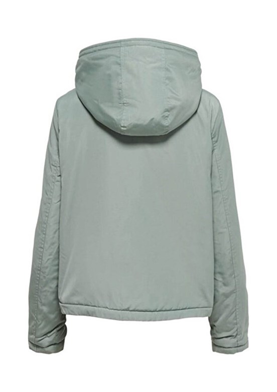 ONLY Yeşil Kadın Kapüşonlu Mont