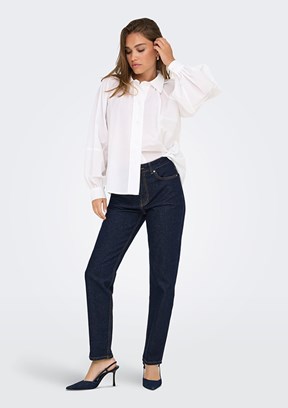 ONLY Mavi Kadın Straight Jean Pantolon