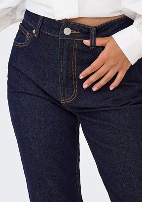 ONLY Mavi Kadın Straight Jean Pantolon