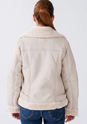 ONLY Taş Kadın Suni Deri Mont