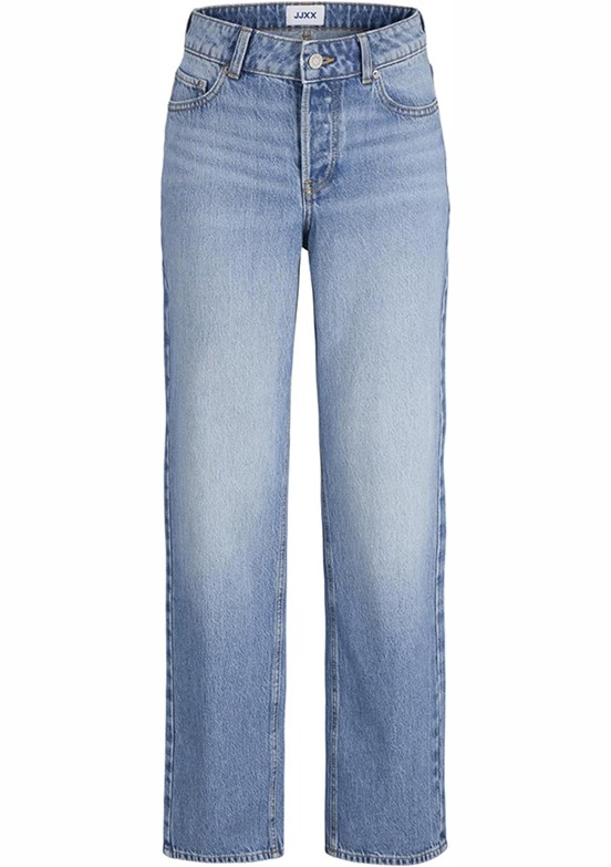 JJXX - 12279585 Kadın Mavi Rahat Kesim Jean Pantolon
