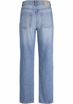 JJXX - 12279585 Kadın Mavi Rahat Kesim Jean Pantolon