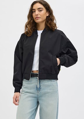JJXX - 12272840 Kadın Siyah Bomber Ceket