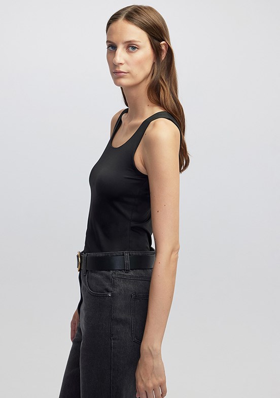 İPEKYOL Siyah Kadın Basic T-shirt