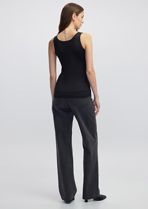 İPEKYOL Siyah Kadın Basic T-shirt