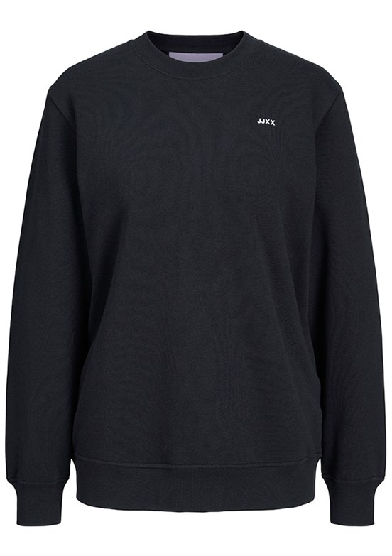 JJXX JXABBIE Siyah Kadın Bisiklet Yaka Sweatshirt