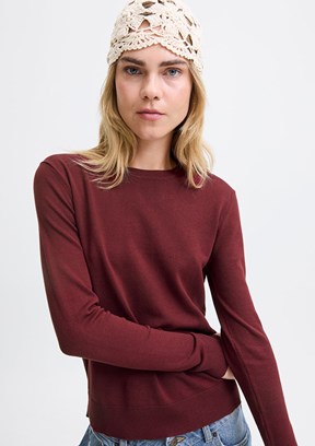 JJXX Kırmızı Kadın Bisiklet Yaka Kazak