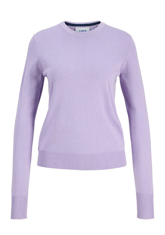 JJXX Comfy Crew Neck Mor Kadın Bisiklet Yaka Kazak