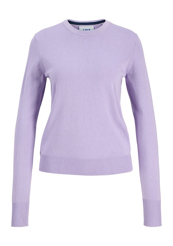 JJXX Comfy Crew Neck Mor Kadın Bisiklet Yaka Kazak