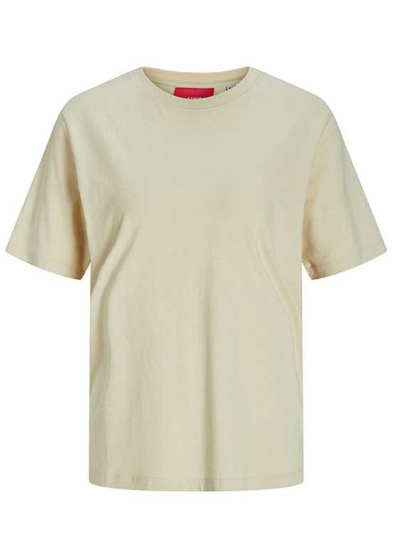 JJXX JXANNA Gri Kadın Bisiklet Yaka T-shirt