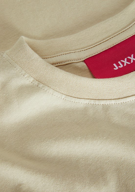 JJXX JXANNA Gri Kadın Bisiklet Yaka T-shirt