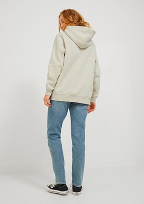 JJXX JXABBIE Beyaz Kadın Kapüşonlu Sweatshirt