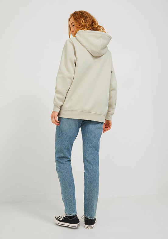 JJXX JXABBIE Beyaz Kadın Kapüşonlu Sweatshirt