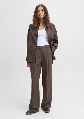 JJXX Kahverengi Kadın Bol Paça Pantolon