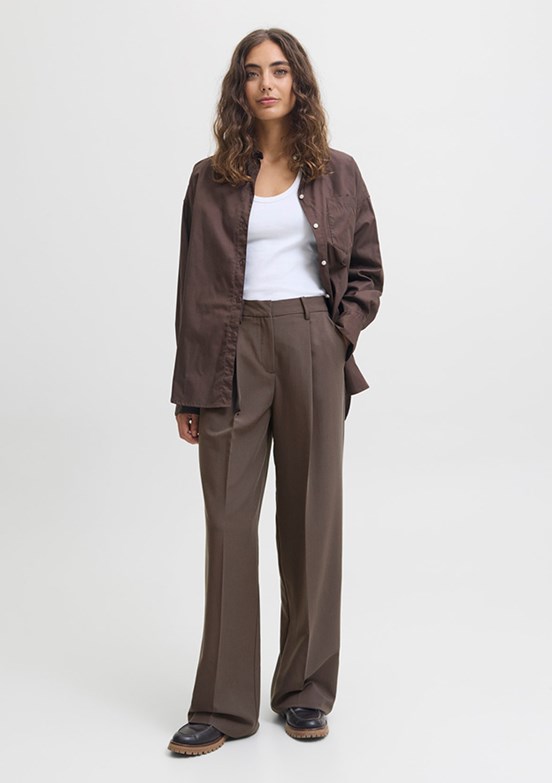 JJXX Kahverengi Kadın Bol Paça Pantolon