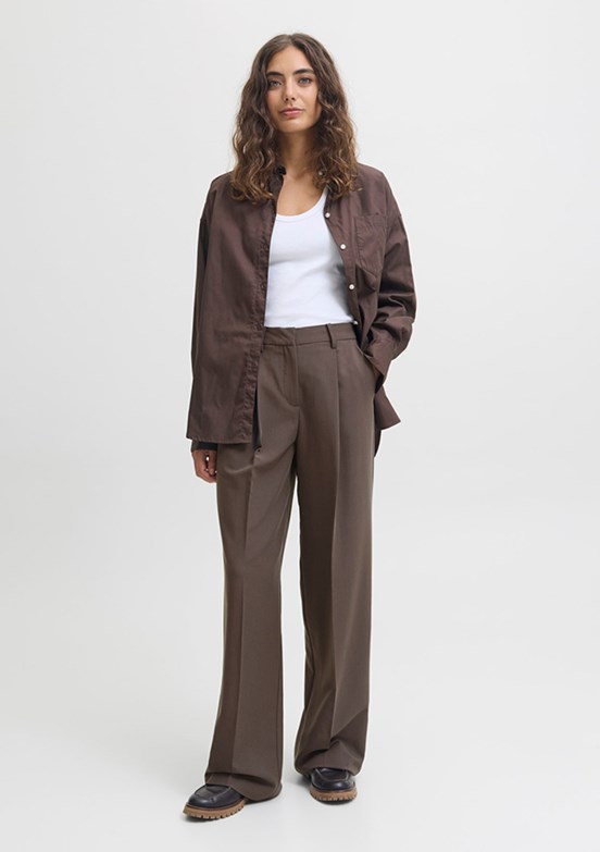 JJXX Kahverengi Kadın Bol Paça Pantolon