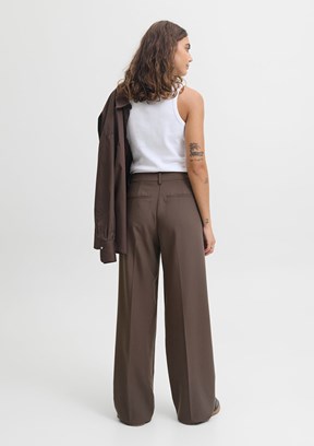 JJXX Kahverengi Kadın Bol Paça Pantolon