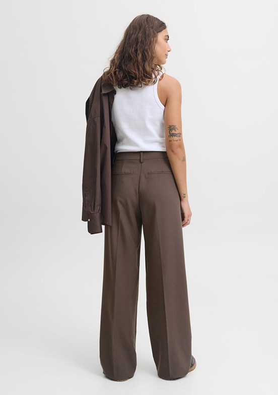 JJXX Kahverengi Kadın Bol Paça Pantolon