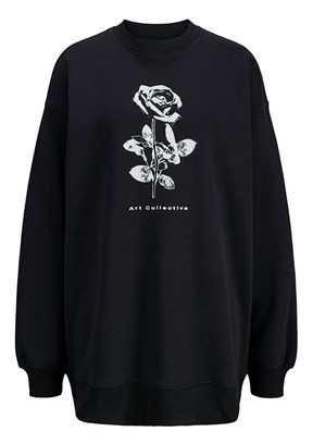 JJXX JXSANDRA Siyah Kadın Uzun Kollu Sweatshirt