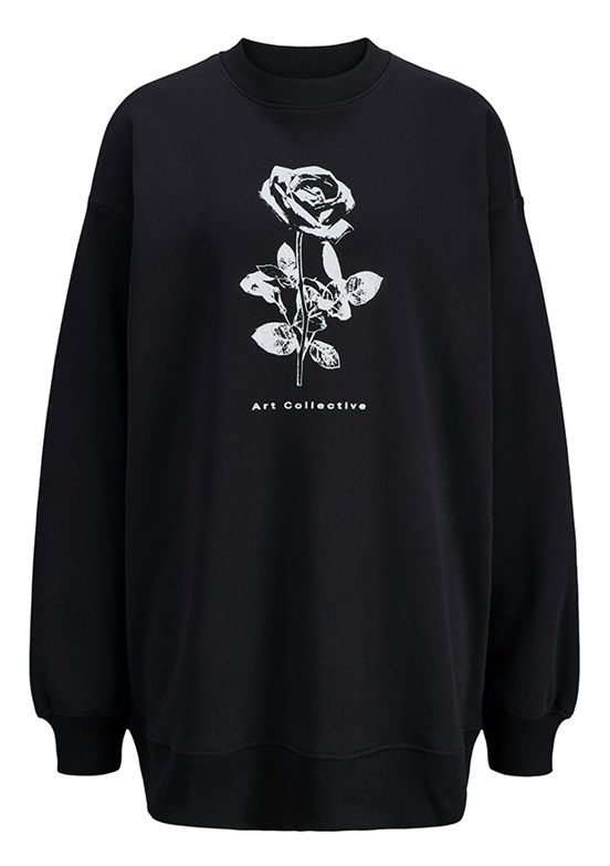 JJXX JXSANDRA Siyah Kadın Uzun Kollu Sweatshirt