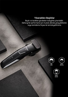 ARZUM AR5200 Trace Sakal Şekillendirme ve Tıraş Makinesi