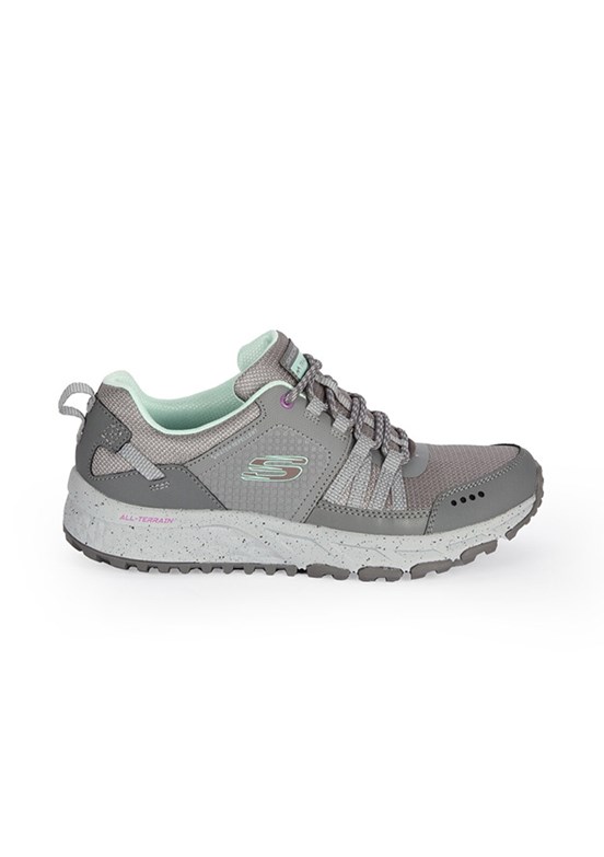 SKECHERS Escape Plan - 180061TK GYAQ Kadın Gri/Açık Mavi Sneaker Ayakkabı