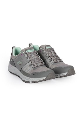 SKECHERS Escape Plan - 180061TK GYAQ Kadın Gri/Açık Mavi Sneaker Ayakkabı
