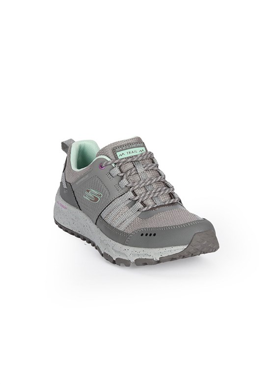 SKECHERS Escape Plan - 180061TK GYAQ Kadın Gri/Açık Mavi Sneaker Ayakkabı