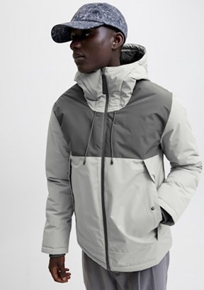 JACK JONES Çok Renkli Erkek Fermuarlı Kapüşonlu Mont