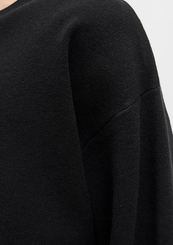 JACK JONES Siyah Erkek Bisiklet Yaka Kazak