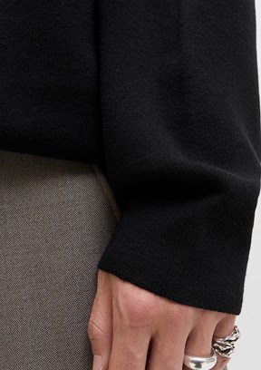 JACK JONES Siyah Erkek Bisiklet Yaka Kazak