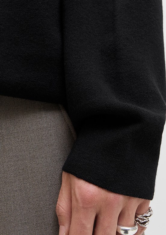 JACK JONES Siyah Erkek Bisiklet Yaka Kazak