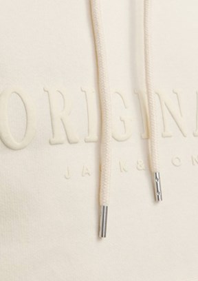 JACK JONES Beyaz Erkek Kapüşonlu Sweatshirt