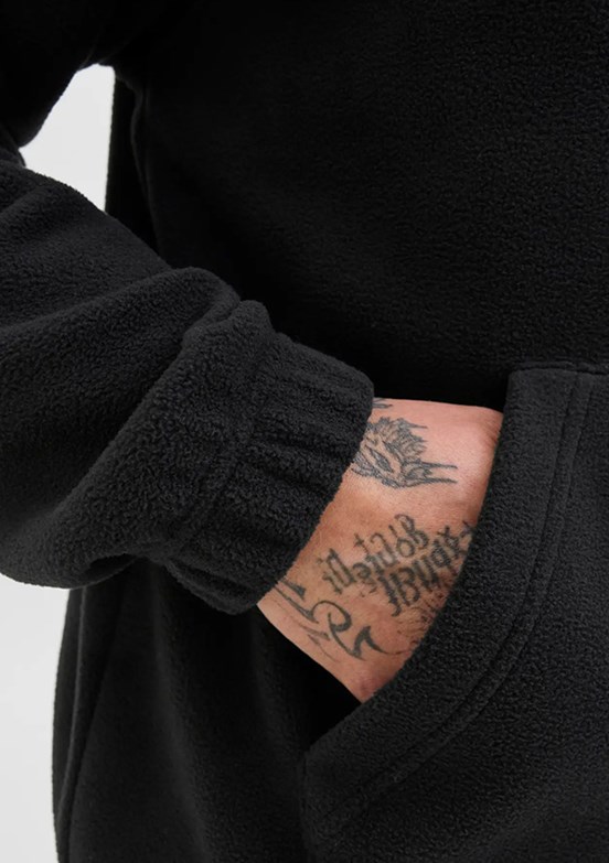 JACK JONES Siyah Erkek Dik Yaka Sweatshirt