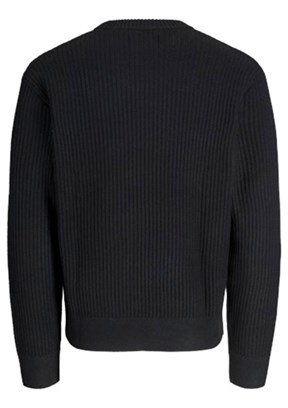 JACK JONES Siyah Erkek Bisiklet Yaka Kazak