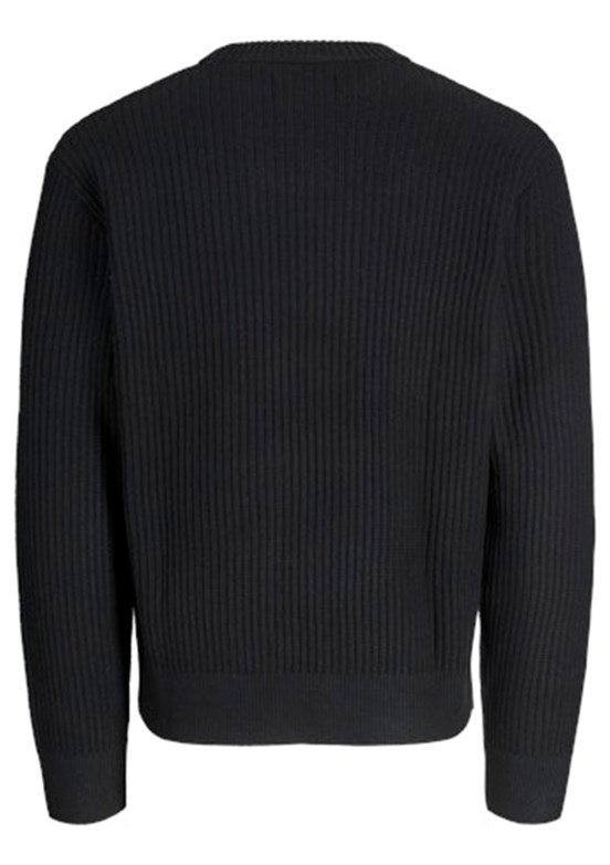 JACK JONES Siyah Erkek Bisiklet Yaka Kazak