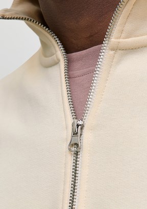 JACK JONES Beyaz Erkek Dik Yaka Sweatshirt