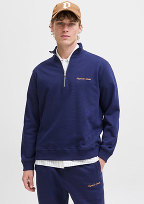JACK JONES Çok Renkli Erkek Dik Yaka Sweatshirt