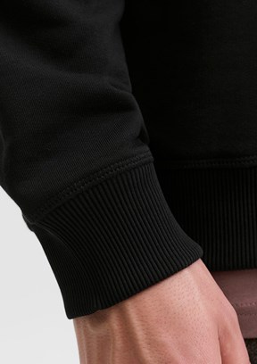 JACK JONES Siyah Erkek Kapüşonlu Sweatshirt