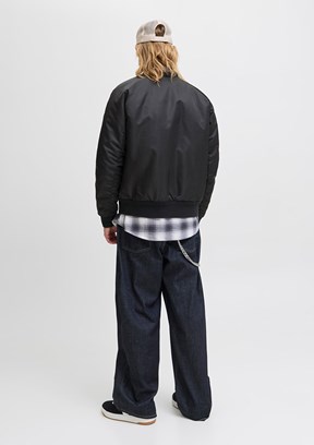 JACK JONES Siyah Erkek Bomber Mont