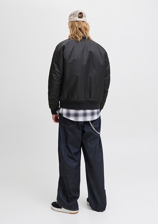 JACK JONES Siyah Erkek Bomber Mont