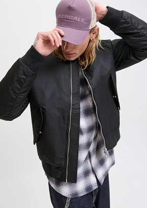 JACK JONES Siyah Erkek Bomber Mont